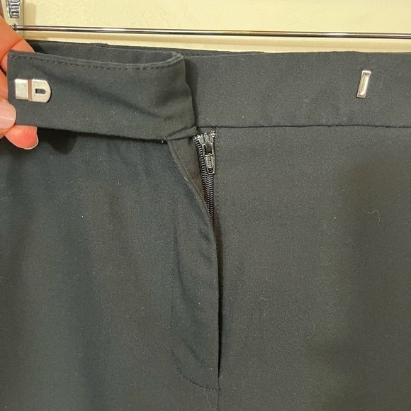 ASOS Design Flat Panel High Waist Straight Leg Trousers Black Size 0 - Picture 5 of 12